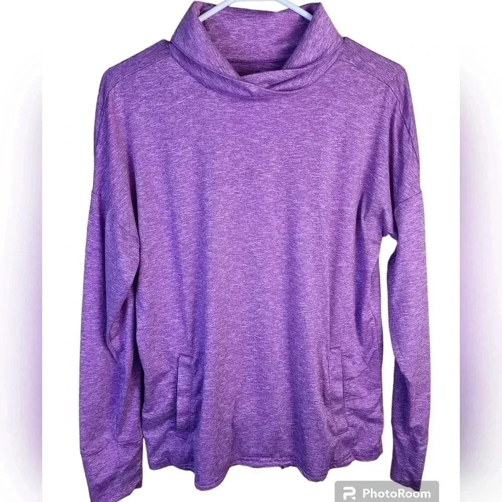 COLUMBIA split mock neck sweatshirt